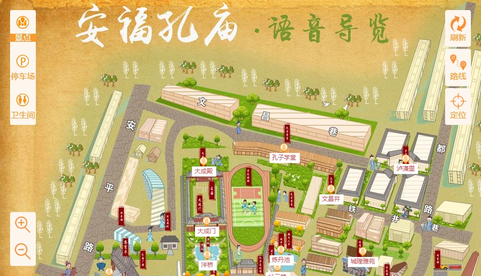 南京手绘地图：智慧景区智能化服务的延伸